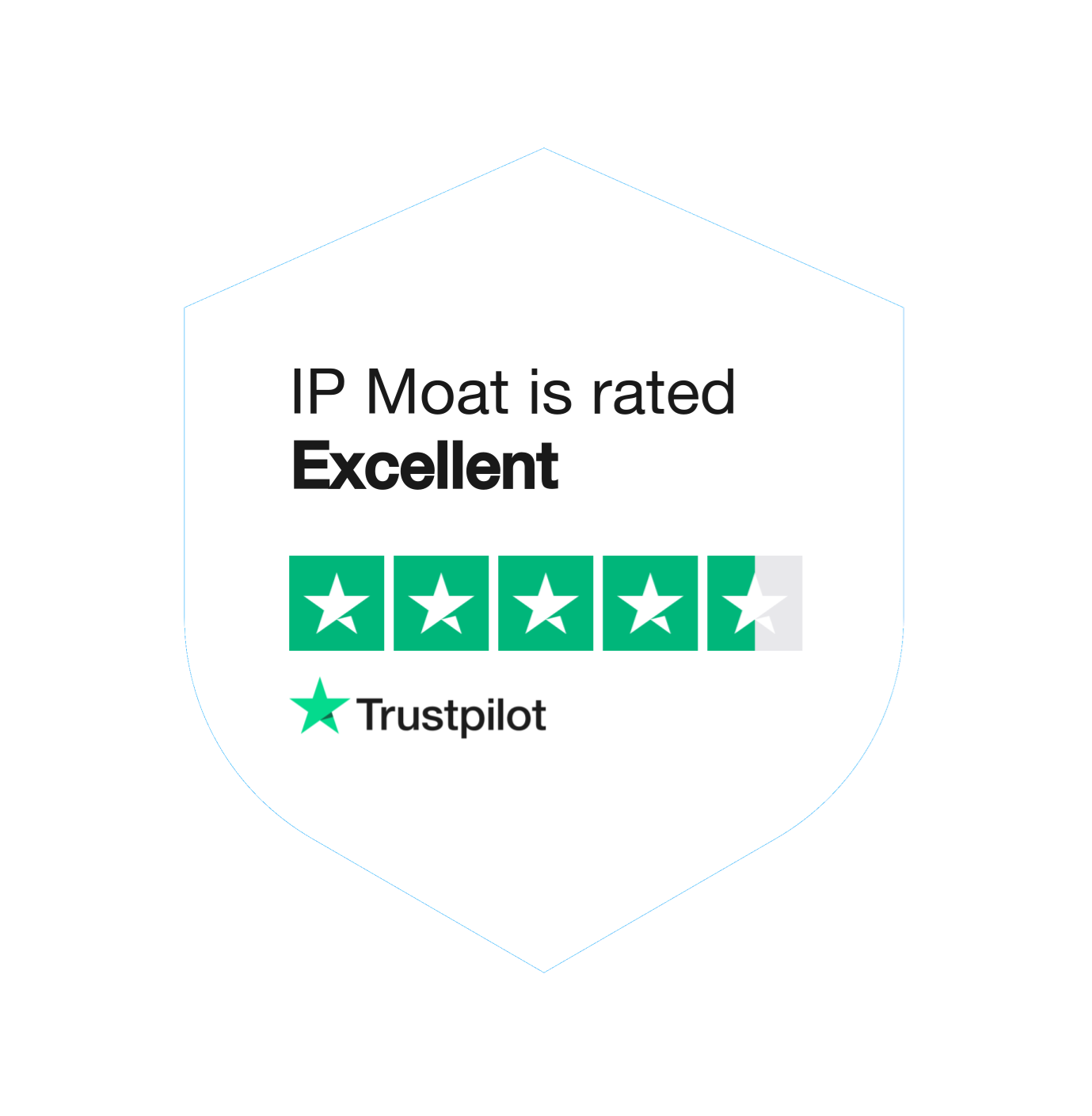 IP Moat is rated Excellent by Trustpilot - 5 stars