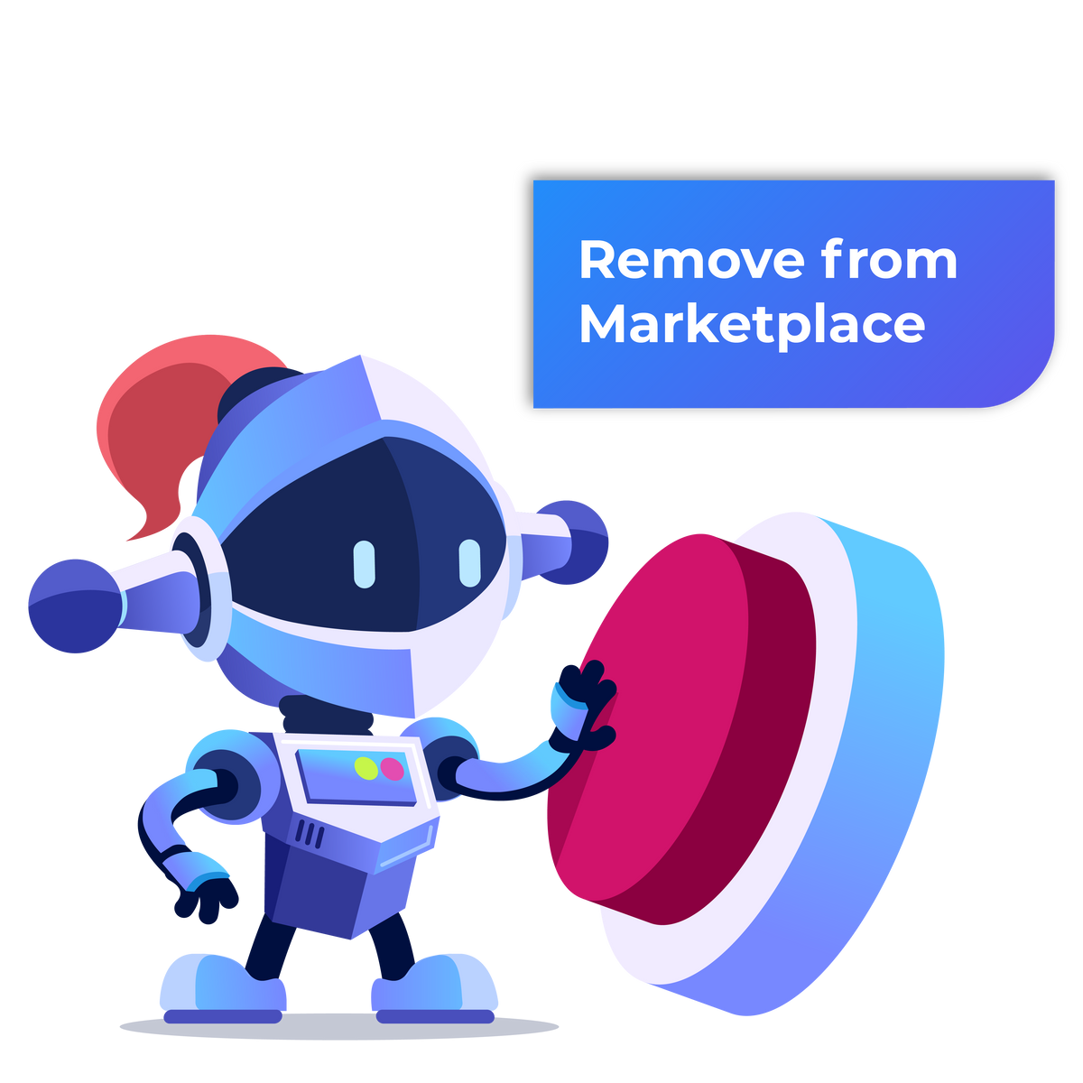 Click 'Remove from Marketplace', and we do the rest
